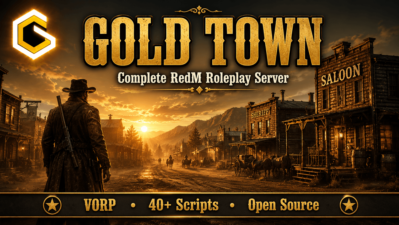Gold Town - Complete RedM Roleplay Server (VORP) screenshot 1